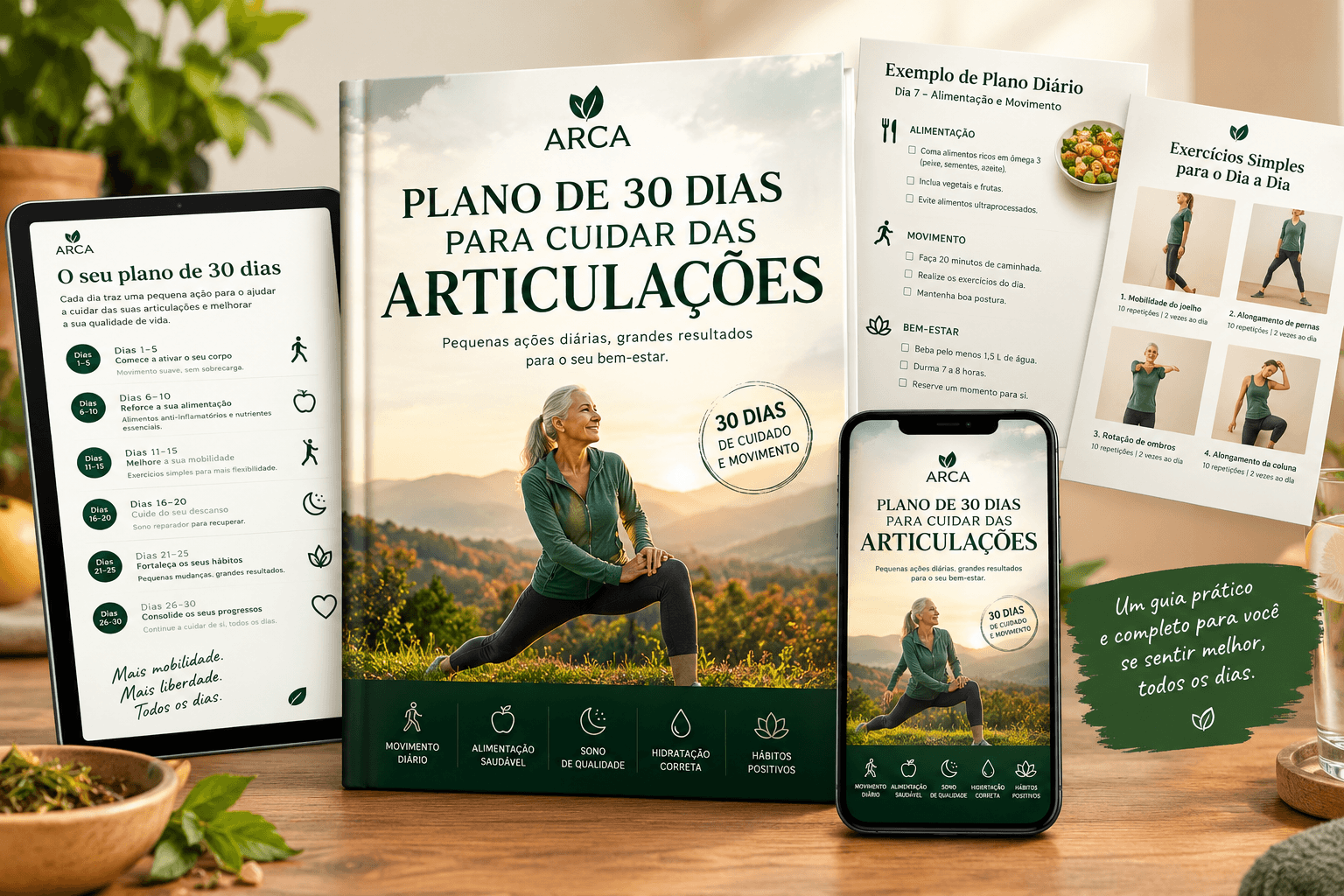 Capa do BÓNUS 3: PLANO DE 30 DIAS PARA CUIDAR DAS ARTICULAÇÕES